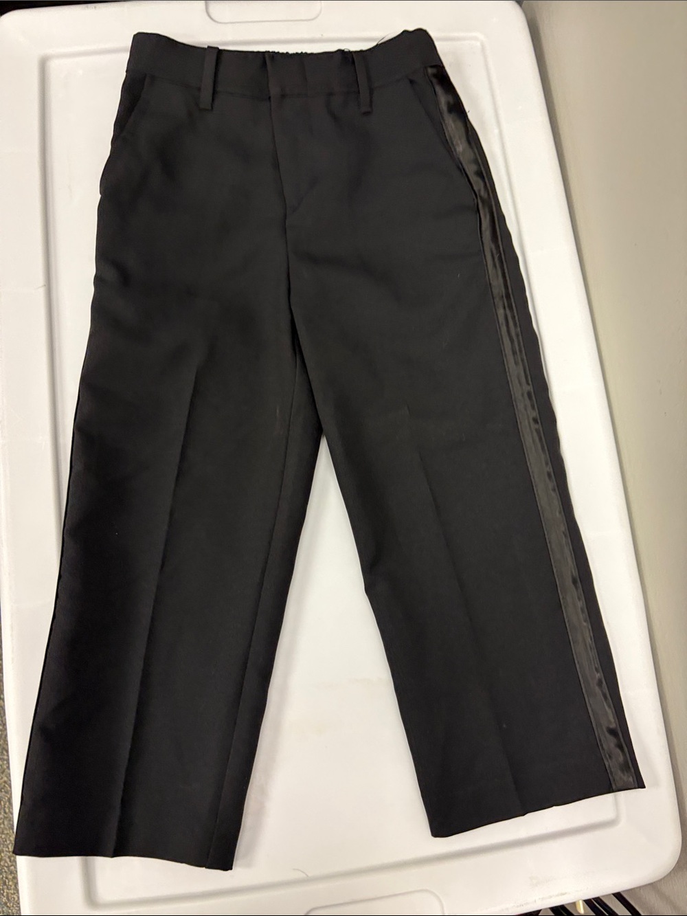 Nautica Black Dress Pants with Side Satin Stripe